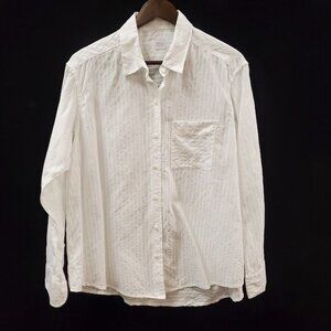 Jill Mcgowan Womens Long Sleeve Button Up Shirt Size L White‎ Office Business